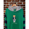 Polo Ralph Lauren Polo Bear Rugby Hoodie 2XLT Green Colorblock Fleece NWOT