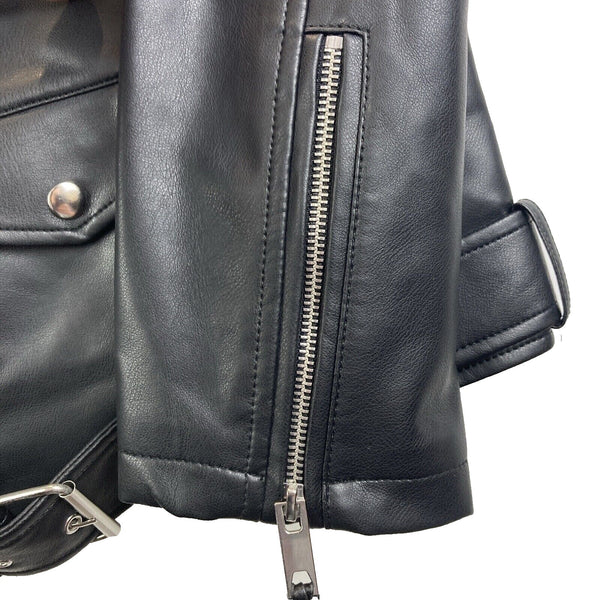 Robert Graham Racer Lined Jacket Black RGF22R86 $268 Zippers Biker Club Size 2XL