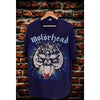 Motorhead Overkill Band T Shirt Mens L Blue Sun Faded Rock Metal Rare Vintage