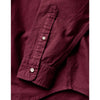 Taylor Stitch The Jack Oxford Shirt Men's 2XL 46 Burgundy Organic Cotton Button