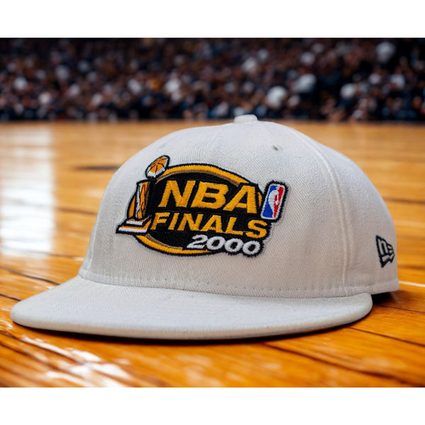 NBA Finals 2000 New Era Snapback Hat USA Lakers Pacers Vintage White Cap OSFA