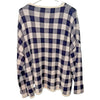 Rosso35 Sweater Womens 44 Wool Cashmere Check Italy Knit Crewneck NWOT