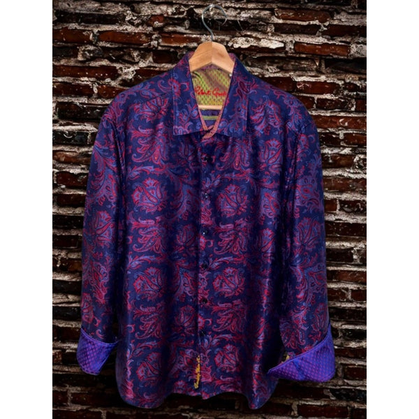 Robert Graham Doosland Stane Limited Edition Silk Shirt 3XL Classic Paisley NWOT