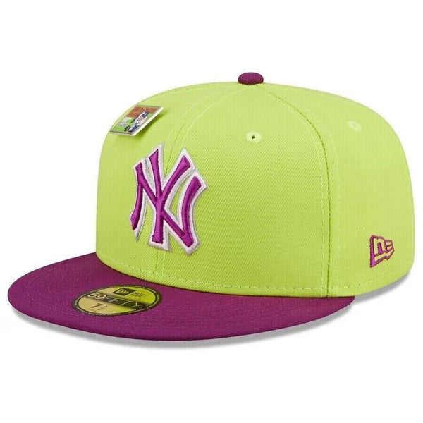 New York Yankees MLB Big League Chew Sour Apple 59FIFTY Fitted Hat 7 3/8 No Pin