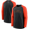 San Francisco Giants Nike Authentic Collection Pullover Sweatshirt S Black/Orang