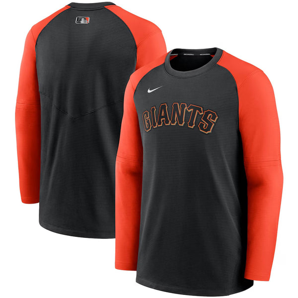 San Francisco Giants Nike Authentic Collection Pullover Sweatshirt S Black/Orang