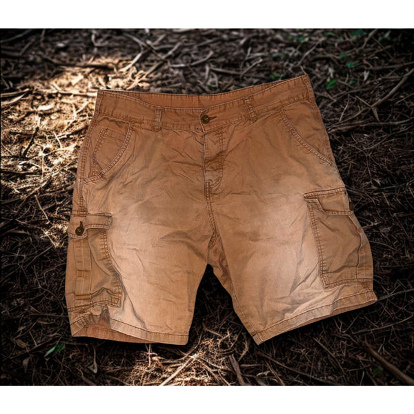Mountain Warehouse Cargo Shorts Mens W36 Rust Sun Faded Utility Gorpcore Y2K
