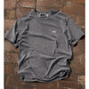 Kith Vintage Sunfaded Washed Gray Logo Crewneck T-Shirt Small Cotton Cut Hem USA