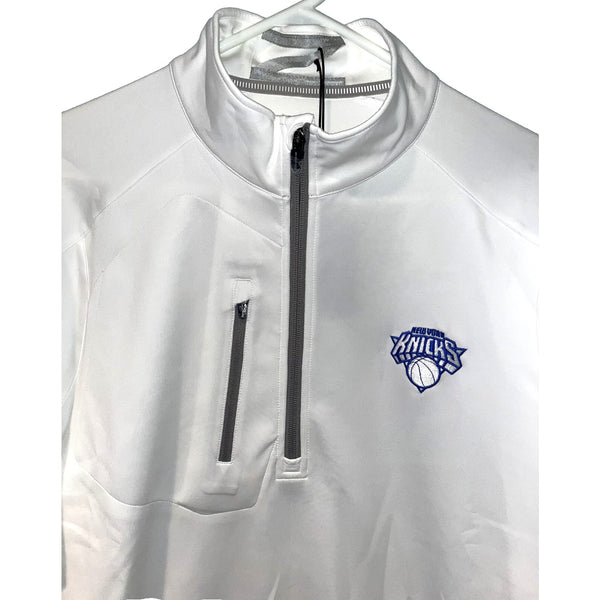 New York Knicks Zero Restriction Z500 1/4 Zip Pullover L330 Sz L Coinbase Crypto