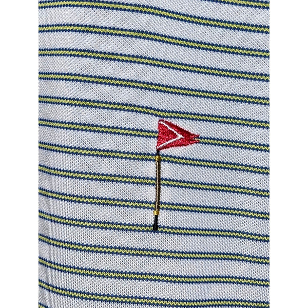 Holderness & Bourne Striped Polo Men’s M Watchung Valley Golf Club Pennant Logo