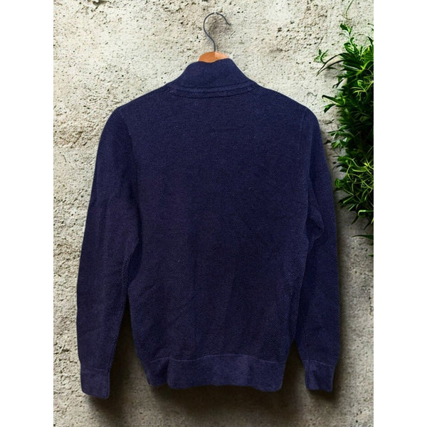 Glenmuir Old Course St Andrews 1/4 Zip Golf Pullover Sz. S Blue Premium Cotton