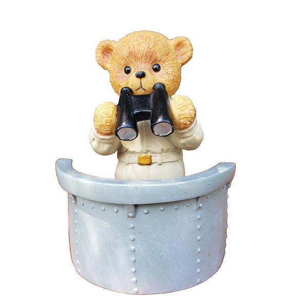 The Hamilton Collection Ship to Shore US Navy Bear Figurine Look out #1582