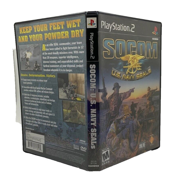 SOCOM: U.S. Navy SEALS (Sony PlayStation 2, 2002) Tested With Manual