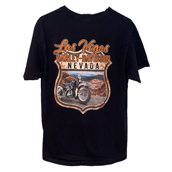 Harley Davidson Las Vegas Nevada Vintage Sign Sz. M Biker T Shirt