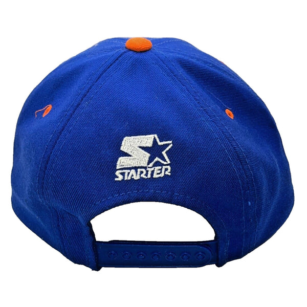 New York Knicks Starter Tri-Power Snapback Hat NBA Blue Orange 90s Vintage