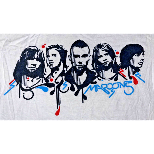 Maroon 5 Band Tour T-shirt 2008 Adam Levine Pop Band Sz XL Rare Y2K