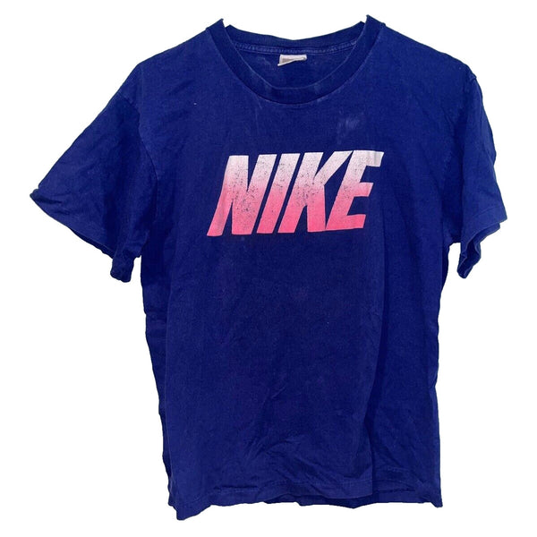 Nike Shirt Adult Sz. L Short Sleeve Graphic Athletic Tee Spellout Vintage USA