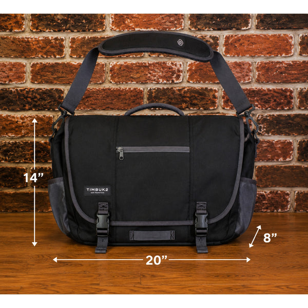 Timbuk2 Classic Messenger Bag Biggie Large Laptop Commuter Black 20x14x8 EUC
