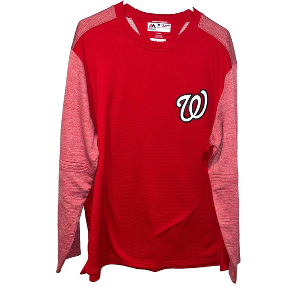 Washington Nationals Game Worn Majestic On-Field Tech Fleece Pullover Sz. XL