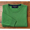 Charles Tyrwhitt Cotton Cashmere Sweater Men's M Green Crewneck Made Italy