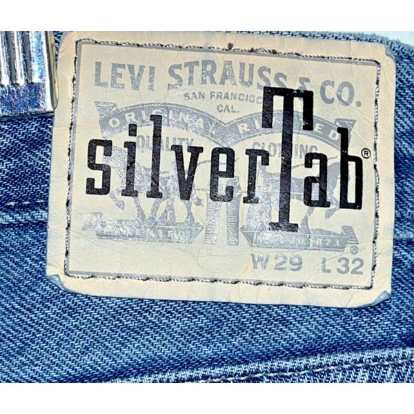 Levis SilverTab Jeans Light Wash Loose Relaxed Fit Skater 29x32 Vtg 90s Y2K