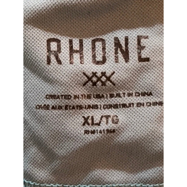 Rhone Session 1/4 Zip Performance Golf Pullover Sz. XL Light Blue Stretch Pique