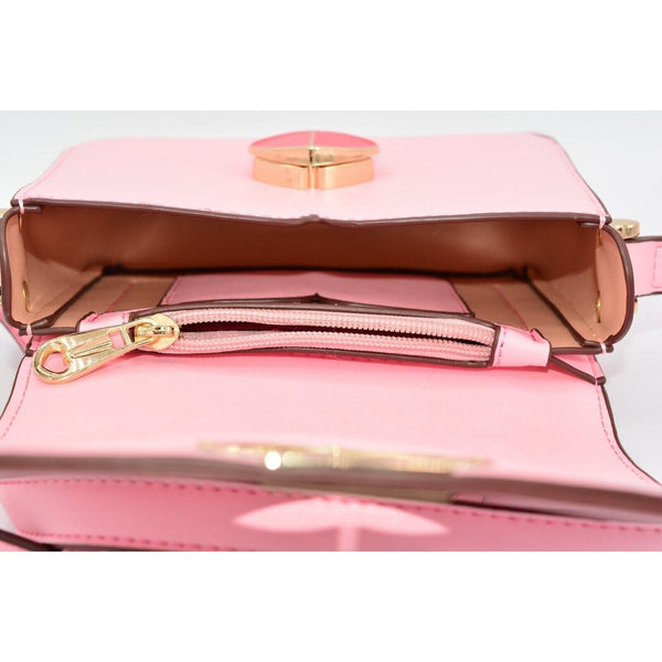 Kate Spade NY Nicola Twistlock Shoulder Bag Rococo Pink Heart RARE Sample
