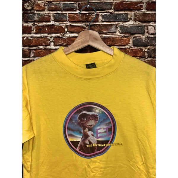 E.T. The Extra-Terrestrial Movie T-Shirt Mens Large Yellow Anvil USA Vintage 80s