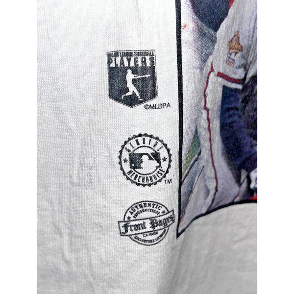 Atlanta Braves Newspaper Print 1995 World Champs Single Stitch Adult XL Vintage