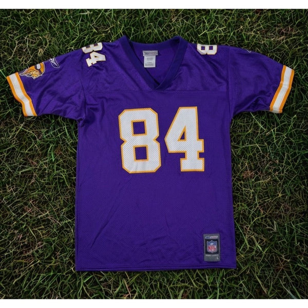 Randy Moss Minnesota Vikings Reebok Jersey Youth Large NFL Purple Vintage