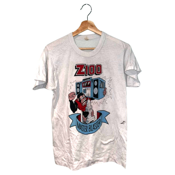 Z100 New York City Master Blaster Dairy Queen Graphic T-Shirt Vintage 80s Sz. M