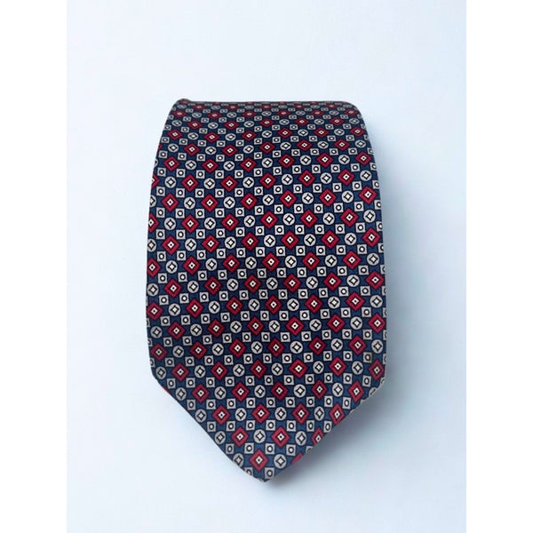 Christian Dior Cravates B Altman Silk Tie Geometric Italy Paris New York