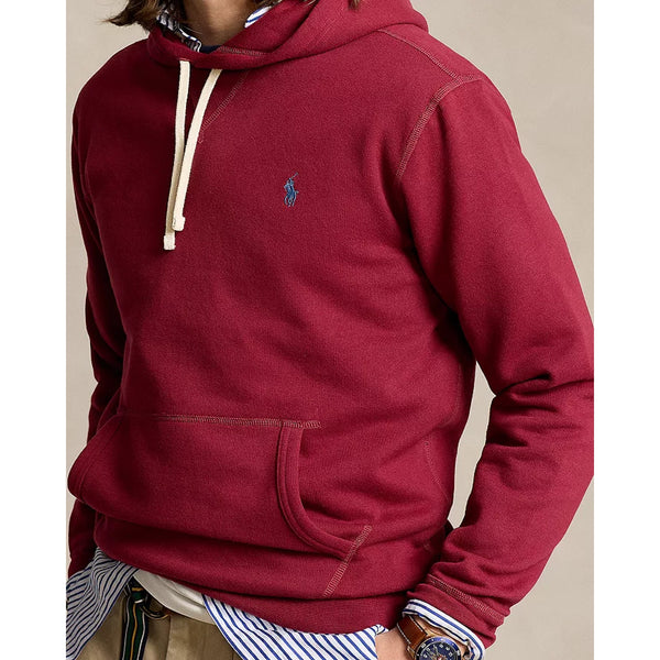 Polo Ralph Lauren RL Fleece Hoodie Burgundy Mens Size L