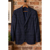 Ermenegildo Zegna Mila Blazer Men's 38R/48R Navy Blue Windowpane 100% Wool Italy