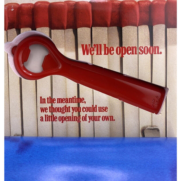 Marlboro Cowboys Place Advertising with Red Bottle Opener 1999 Vintage Deadstock