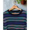 J.Crew Lambswool Crewneck Sweater Men’s Large Tartan Stripe Knit Pullover