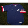 Atlanta Braves Jason Heyward #22 Nike MLB Baseball Jersey Men's L Vintage Navy
