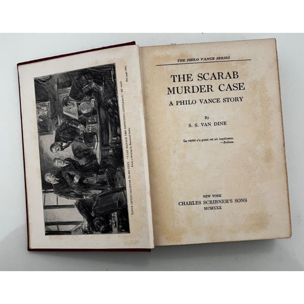 The Scarab Murder Case: S.S. Van Dine 1930 Philo Vance Series Hardcover