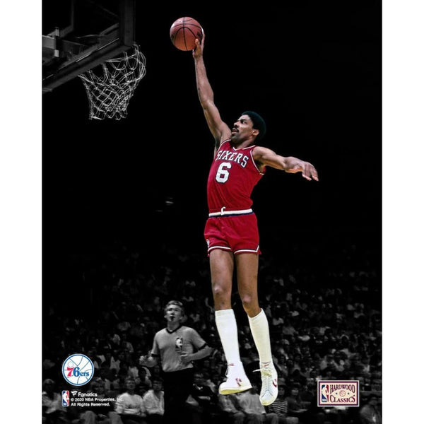 Julius Dr. J Erving Signed Spalding NBA Basketball Auto COA HOF 76ers Sixers