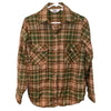 Woolrich Wool Jacket Work Shirt Womens Sz. 14 Plaid Long Sleeve Vintage