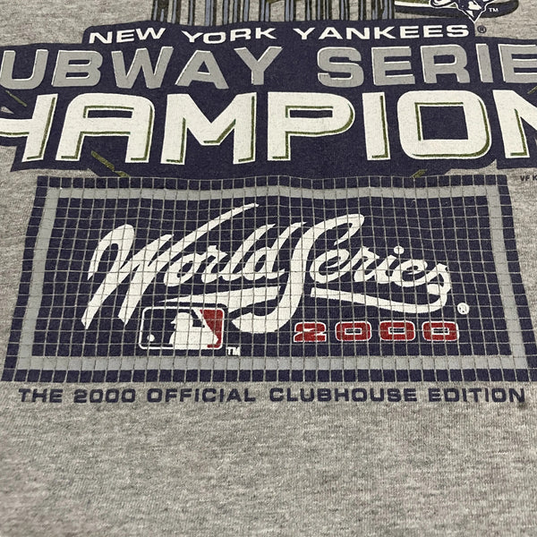 New York Yankees Subway Series Champions Shirt XL 2000 World Series Lee VTG