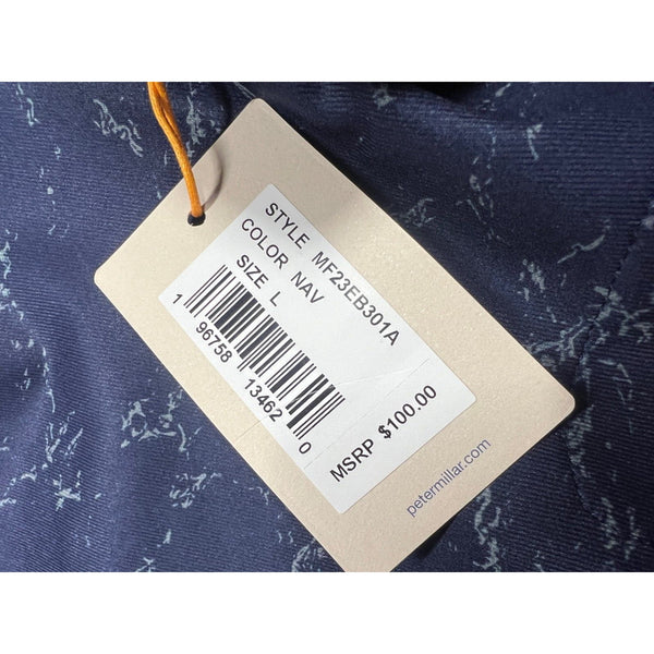 Peter Millar Crown Sport Active Atlas Performance Jogger Pants L Navy Marble NWT