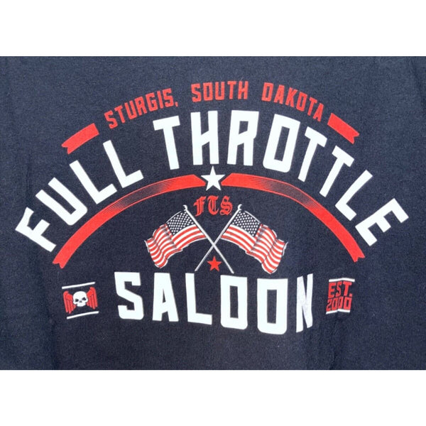 Sturgis Full Throttle Saloon 75th Anniversary T Shirt Harley Davidson Biker XL
