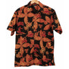 USC Team Trojans NCAA Luau Hawaiian Surfing Print Button Up Casual Shirt Sz. M
