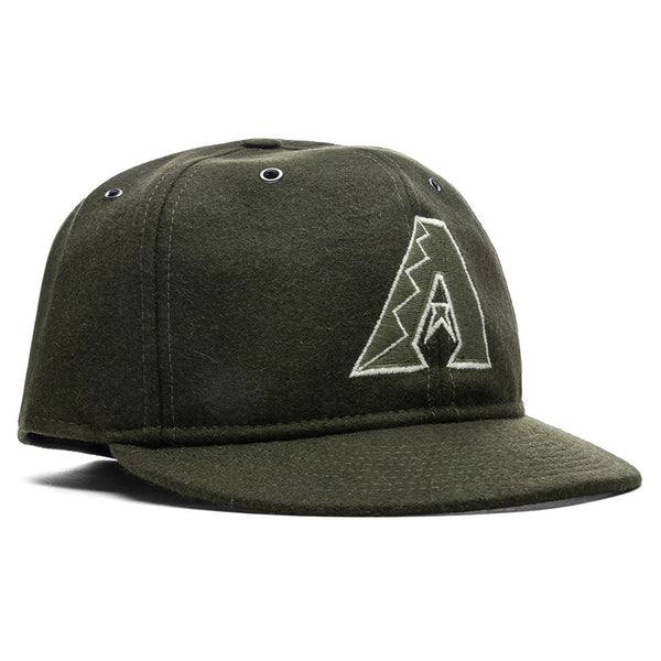 Arizona Diamondbacks New Olive Wool Retro Crown 59FIFTY Fitted Hat Sz. 7 1/2