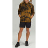 Lululemon Mens M Textured Tech Hoodie Diamond Dye Gold Spice Black Pullover
