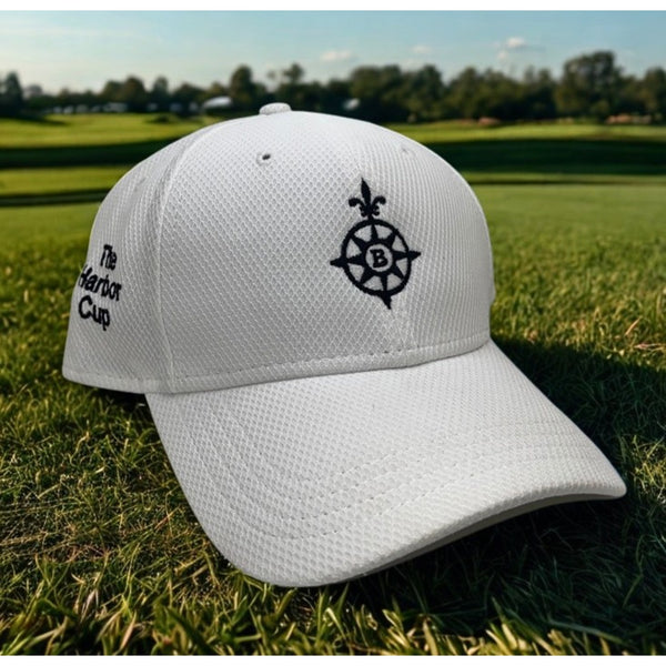 Bayonne Golf Club New Era Golf Hat Strapback White Harbor Cup Performance Cap