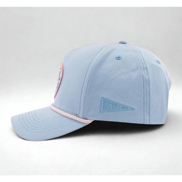 Bat Bros Baseballism Five Panel Snapback Hat Light Blue Rare EUC