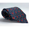 Gucci Paolo Equestrian Silk Tie Navy Gold Red Geometric Horsebit Italy