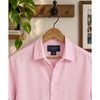 Charles Tyrwhitt Linen Shirt Sz. Large Pink Button Up Slim Fit Short Sleeve NWOT